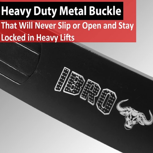 IBRO Heavy Duty Replacement Lever Buckle for 10MM Weight Lifting and Powerlifting Belt - Rust Free Fits All Brands Black