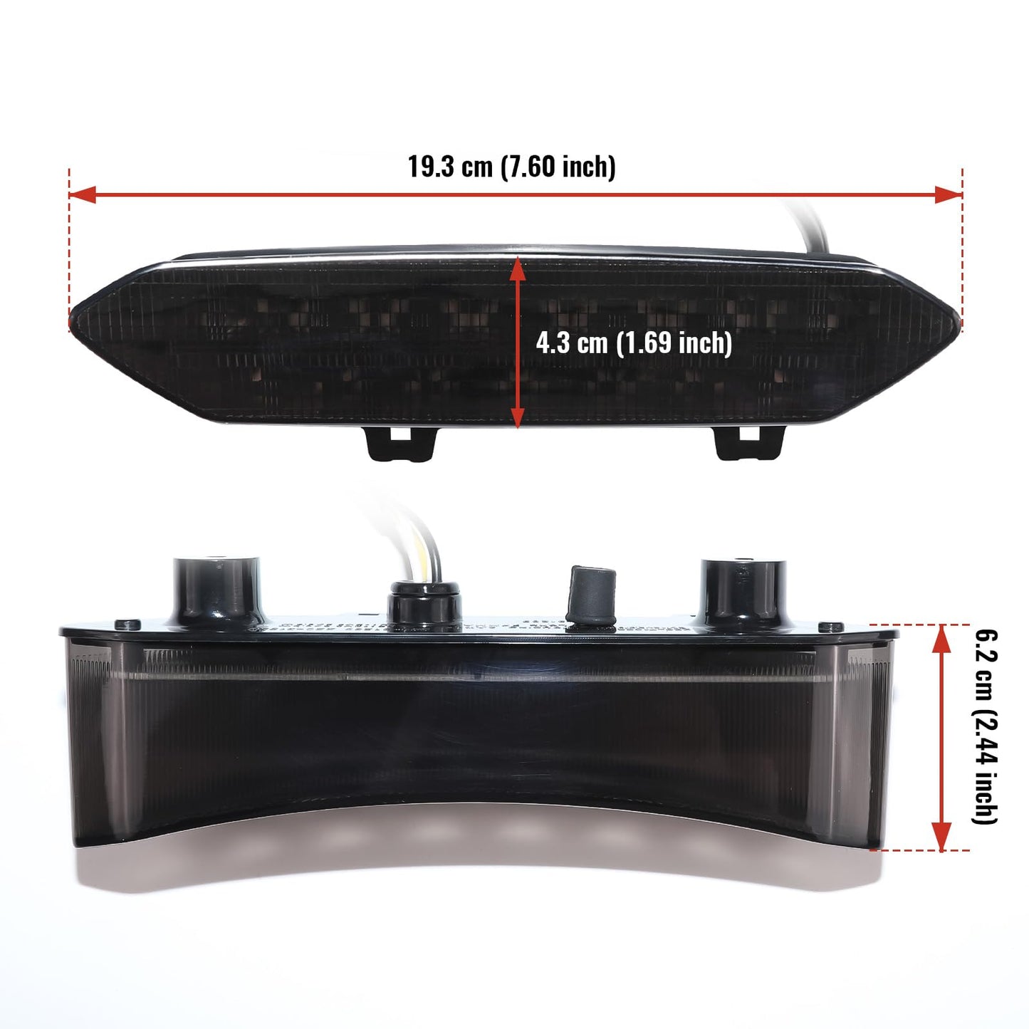 XATVXUTV LED Tail Light for Yamaha Raptor 700 700R, Smoked Black Brake Light LED Rear Taillight for Yamaha Raptor 700R 700 2006-2018 / YFZ450R YFZ450X YFZ 450R 450X 450 R X 2009-2018 Accessories