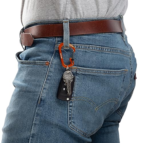 Nite Ize SlideLock #3 Carabiner Aluminum Orange (Pack of 2) - 25 lb Capacity