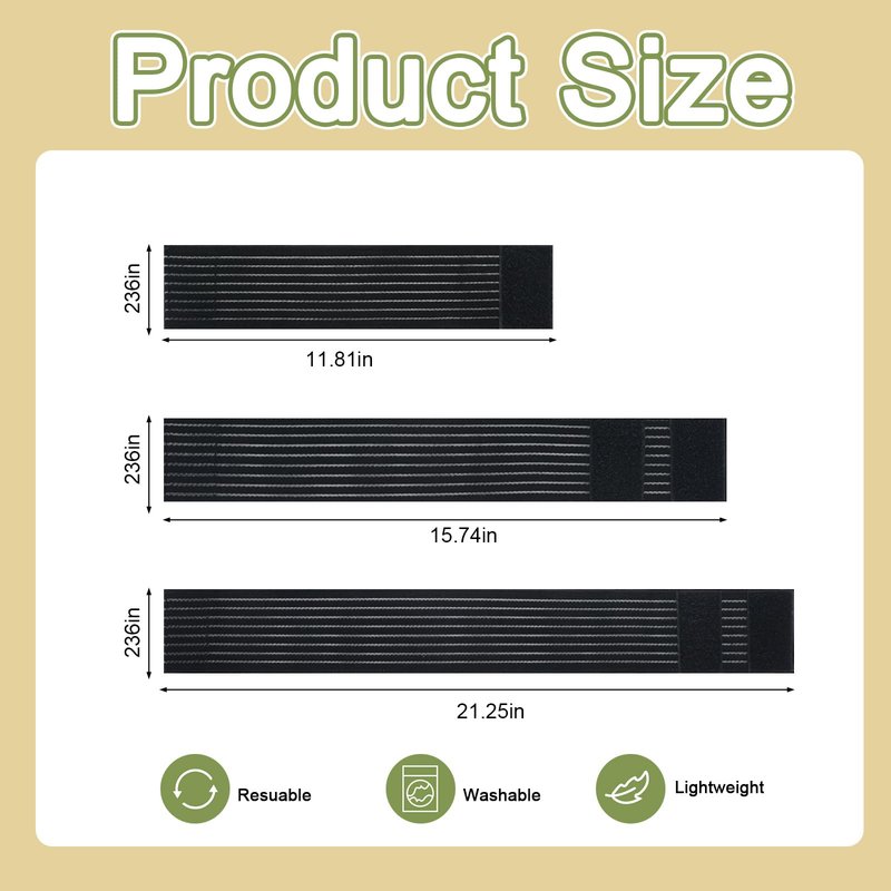 Threlaco 14 Pcs Laser Lipo Machine Elastic Bandage Spare Parts Wrap 3 Size for Slimming Beauty Machine Lipo Laser Bands Beauty Device Straps Accessories Adjustable Pad Band Wrap