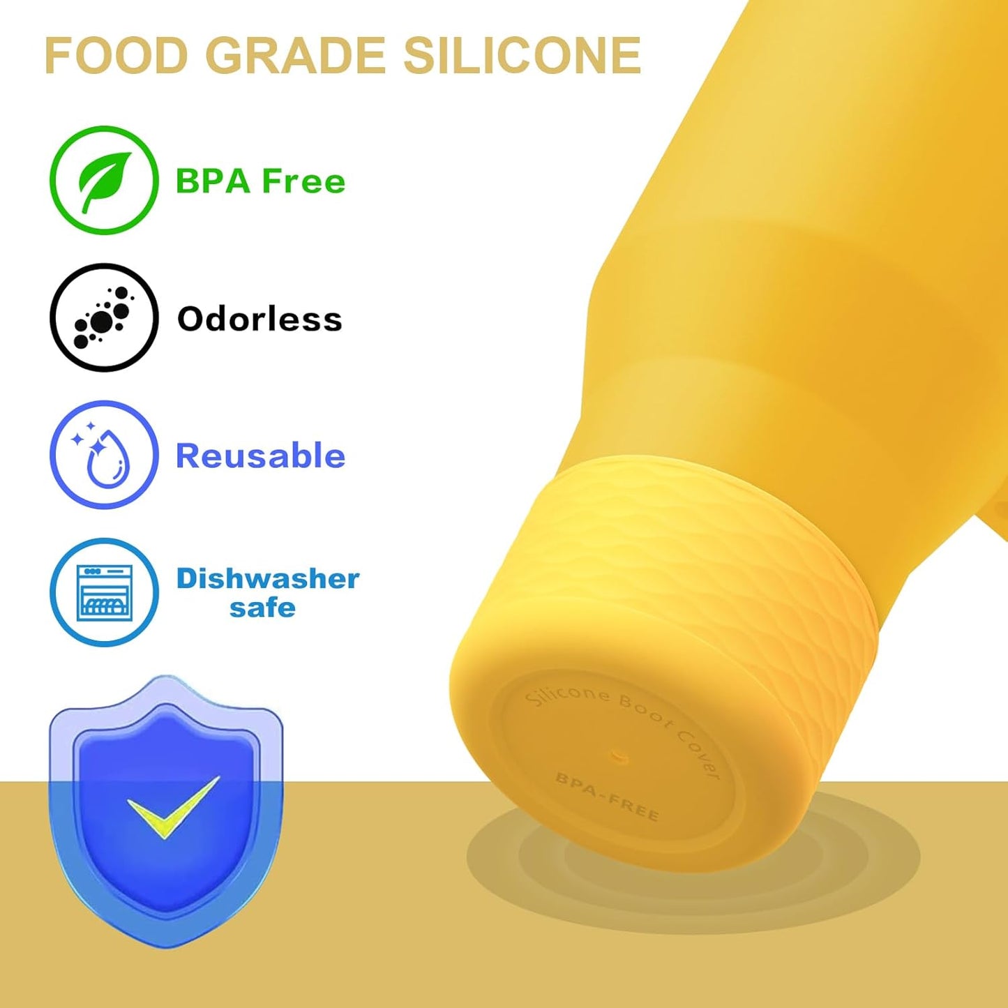 Yoelike Silicone Boot for Hydrojug 40 oz Tumbler - Anti-Slip Protective Sleeve | Dishwasher Safe, BPA Free