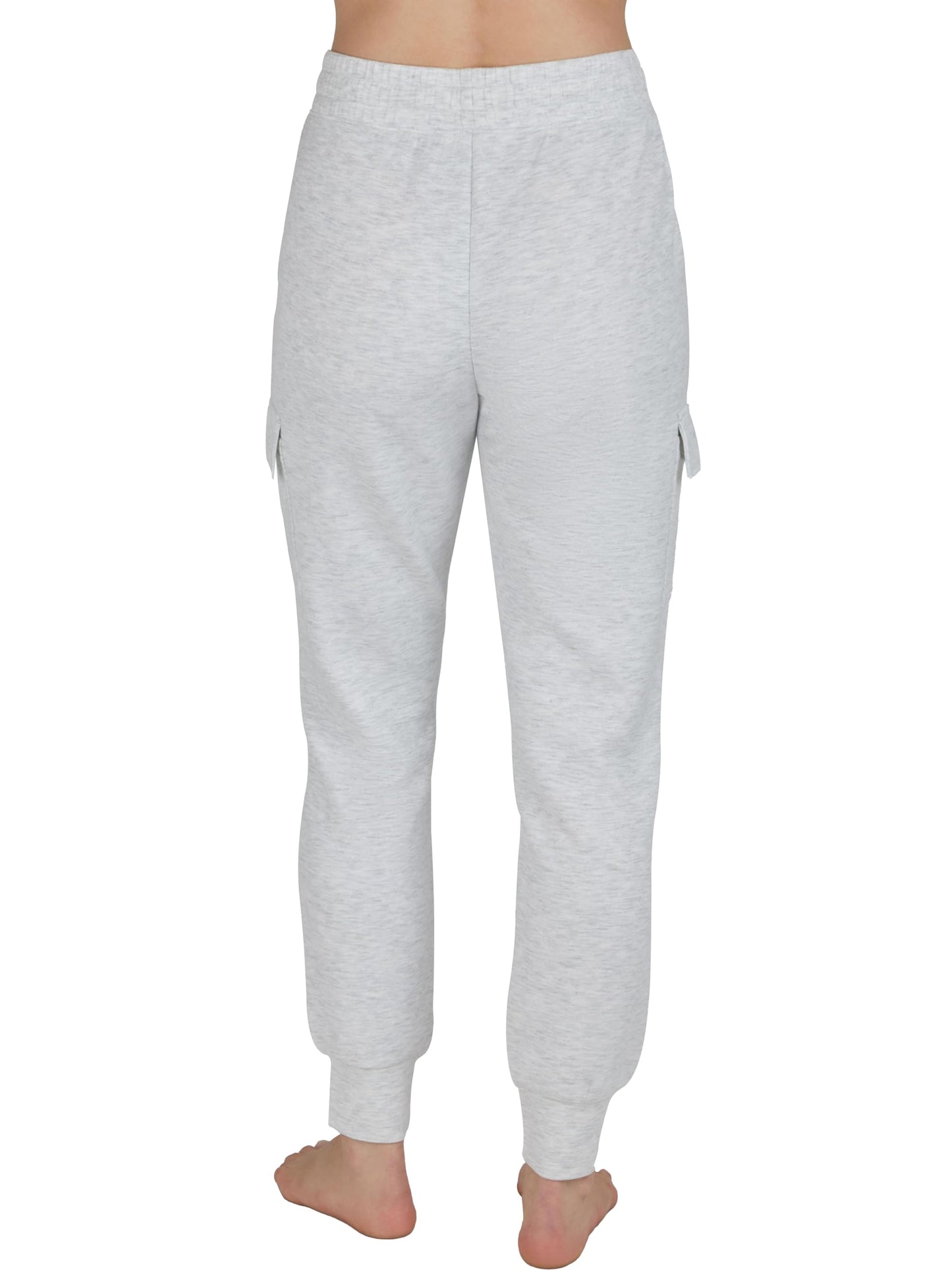 DITOK Women's Cargo Jogger Sweatpants, Soft Smooth Lightweight Tapered Athletic Lounge Pants with Pockets for Hiking, Casual - Grey