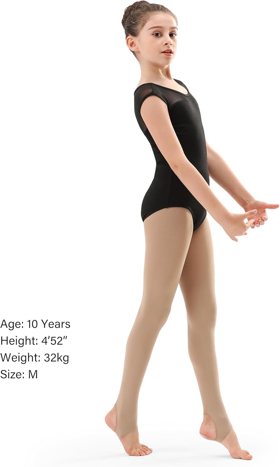 Stelle Ultra Soft Stirrup Tights for Girls & Women - Perfect for Dance, Gymnastics & School