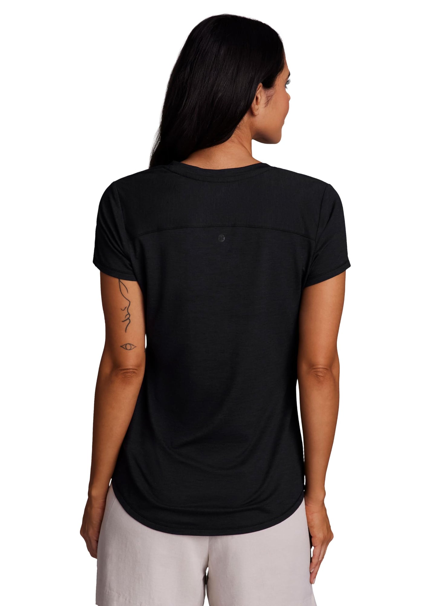 RBX Active Running Shirt for Women, Buttery Soft Lightweight Space Dye V-Neck T-Shirt Mystical Purple M