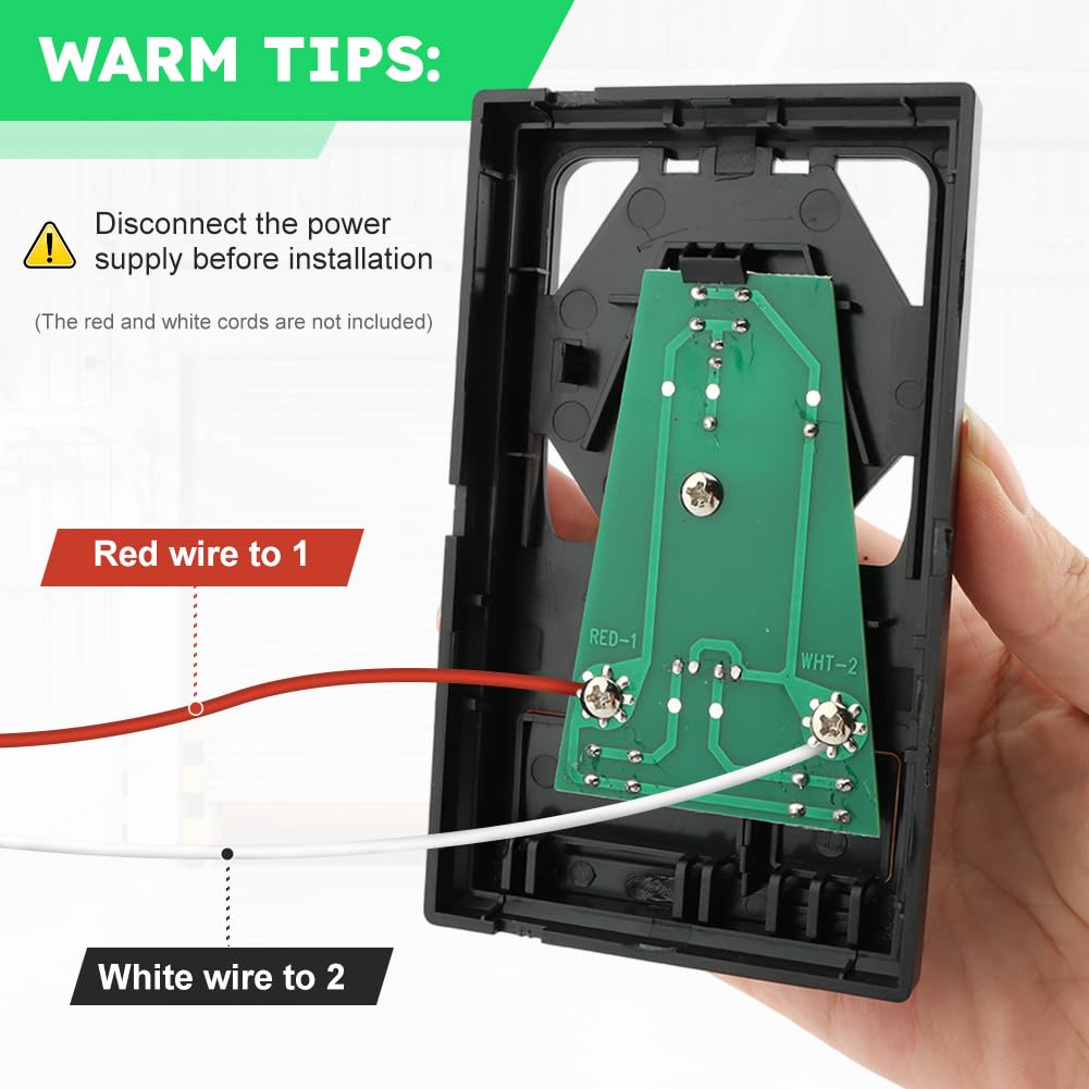 Upgrade Garage Door Opener, Wired Replacement Wall Keypad Button Compatible with Liftmaster 41A5273-1 78LM