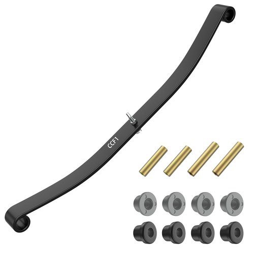 CLUBRALLY Club Car Golf Cart Front Leaf Springs (1PCS) with Bushing and Sleeve Kit for Club Car DS & Precedent Golf Carts 1012030 103628801