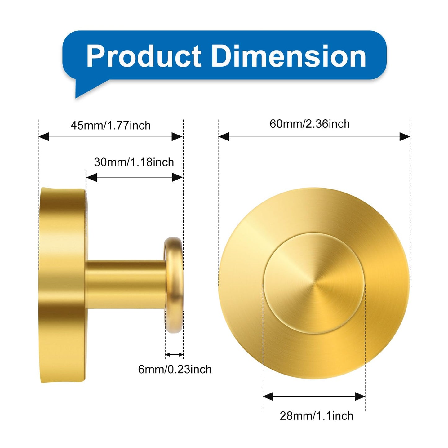 EASETROL Gold Suction Cup Hooks for Shower, Heavy Duty Wreaths Hangers for Glass Door Window, Bathroom Towel Robe Suction Cup Hook, No Drill Holder on Smooth Wall, Mirror, Tile for Home (2, Gold)