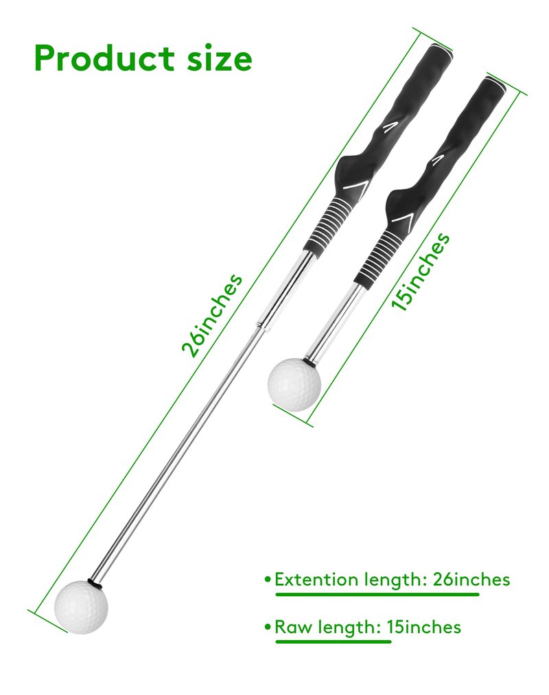 VILEMALEN Golf Swing Trainer - Superior Golf Training Aid, Unmatched Grip Trainer, Ideal for Golf Practice & Training (Left Hand, Black)