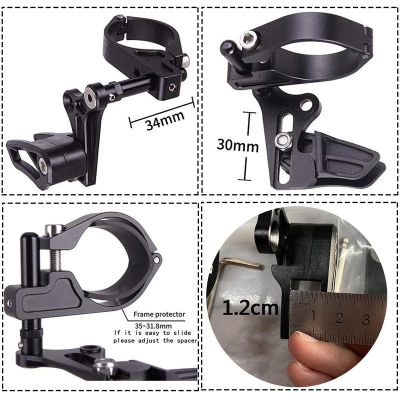 BESNIN Chain Guide Mountain Bike Chain Guide Bike MTB Chain Guide Bash Guard Bicycle Chain Protector 7075 Aluminium Alloy+ABS Plastic