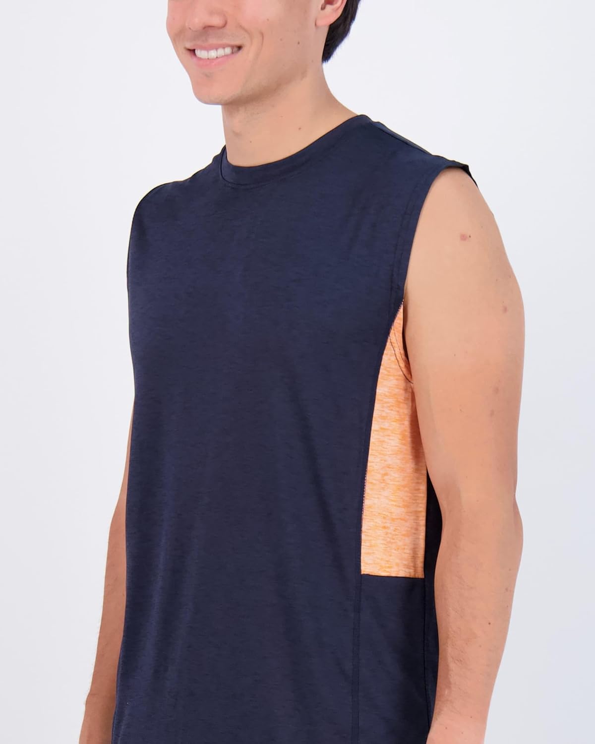 Real Essentials Men's Dry Fit Workout Tank Top - Sleeveless Athletic Shirt (3 & 5 Pack, Big & Tall)