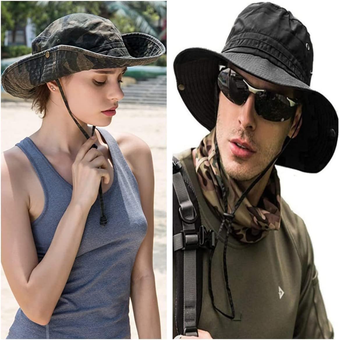 Skiennix Sun Hat - UPF 50+ Foldable Bucket Hat for UV Protection | Ideal for Hiking, Beach & Fishing
