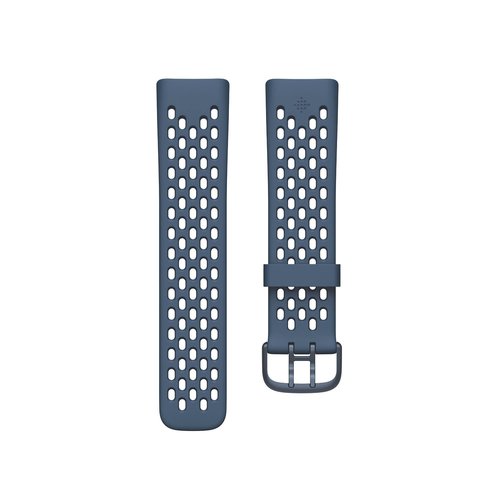 Fitbit Charge 5 & 6 Sport Accessory Band, Official Fitbit Product, Deep Sea, Large