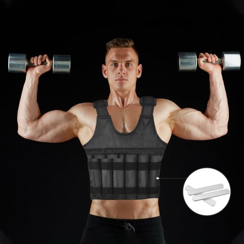 10 Pcs Weighted Steel Plates, 5.89 Inch Stainless Steel Inserts, Fitness Workout Running Vest Ankle Leg Equipment Accessories