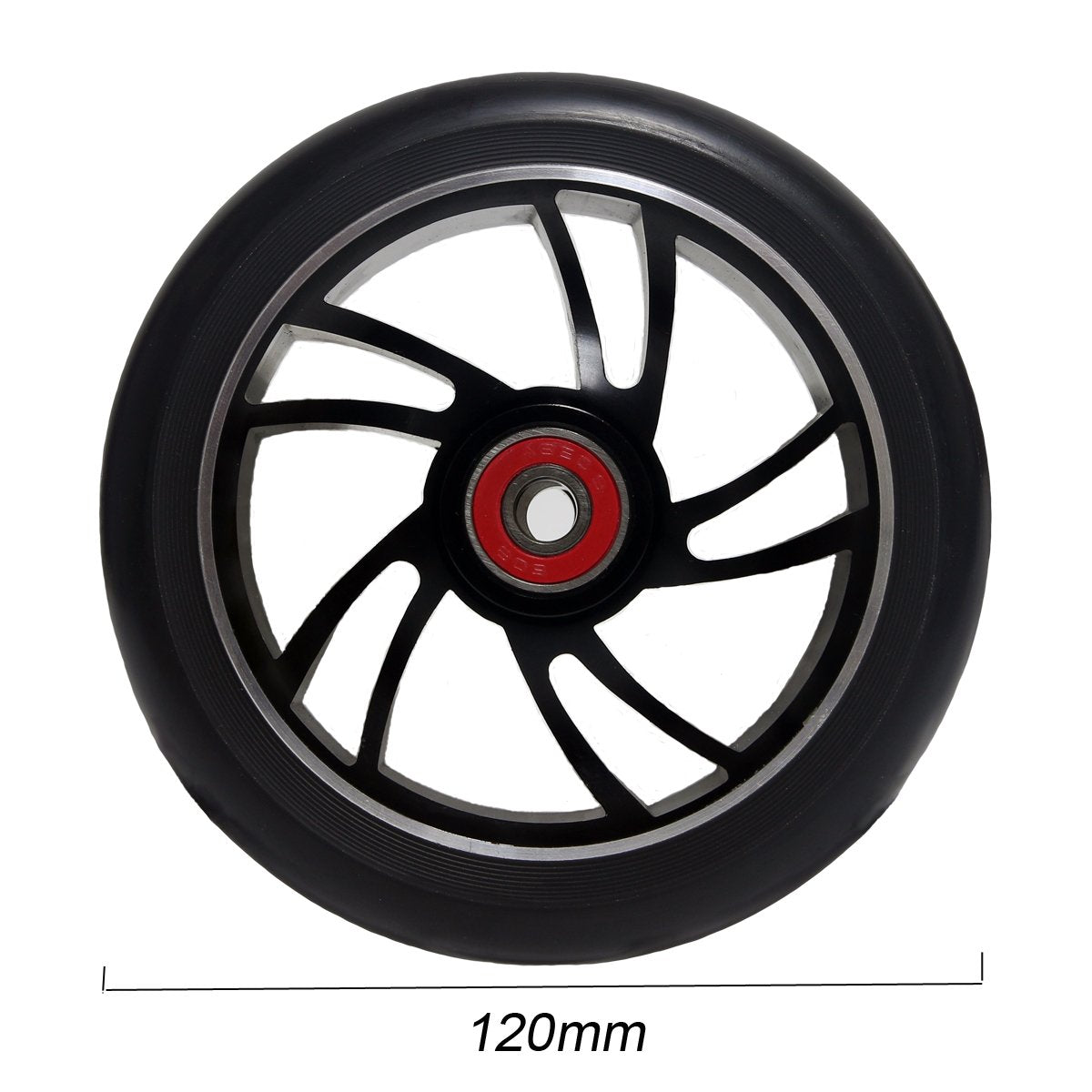 2Pcs 120mm Pro Scooter Wheels with Abec 9 Bearings for MGP/Razor/Lucky Pro Scooters