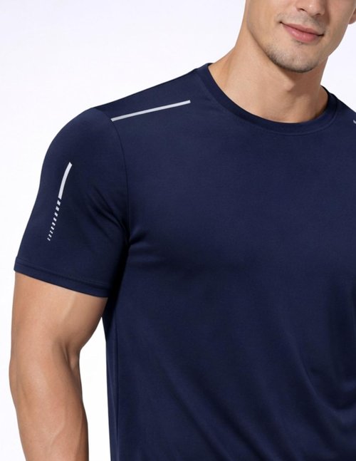 5 Pack Men’s Active Quick Dry Crew Neck T Shirts | Athletic Running Gym Workout Short Sleeve Tee Tops Bulk
