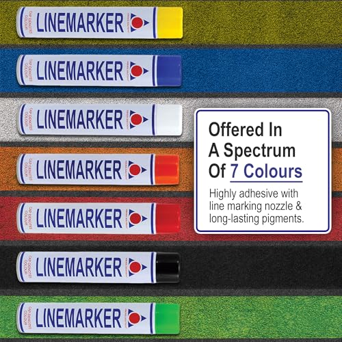 Line Marker Spray Paint - White 26 Oz for Sports Fields & Construction