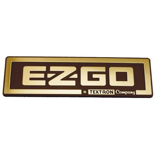EZGO 71037G02 Gold Nameplate EZGO/A Textron Company