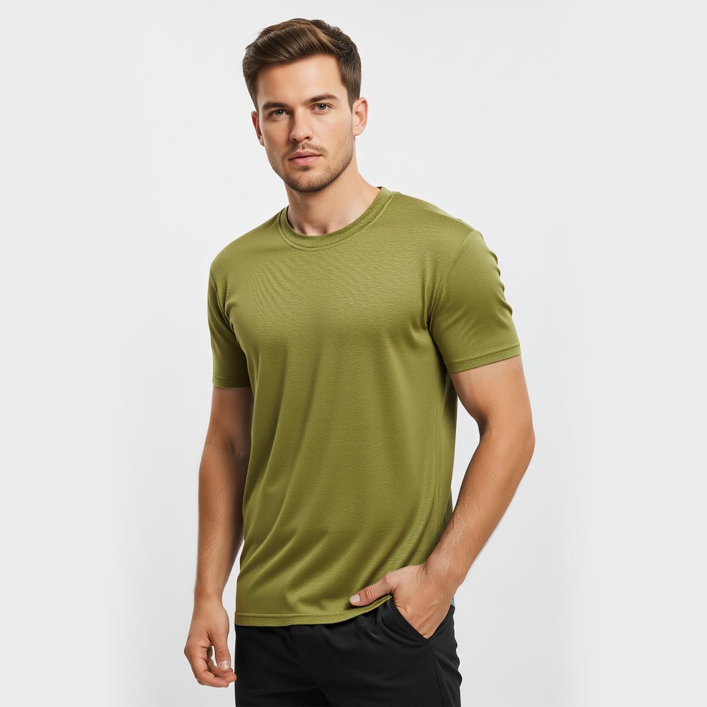 Skiennix Men's Athletic T-Shirts - Quick Dry Moisture-Wicking Workout Shirts | 5 Pack for Running & Training