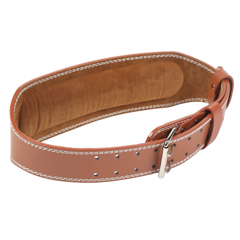 Weight Lifting Belt, Imitation Cowhide Weightlifting Waist Belt Widen Gym Belts for Weightlifting Powerlifting Strength Training Squat Deadlift Workout Waist Support(Brown)