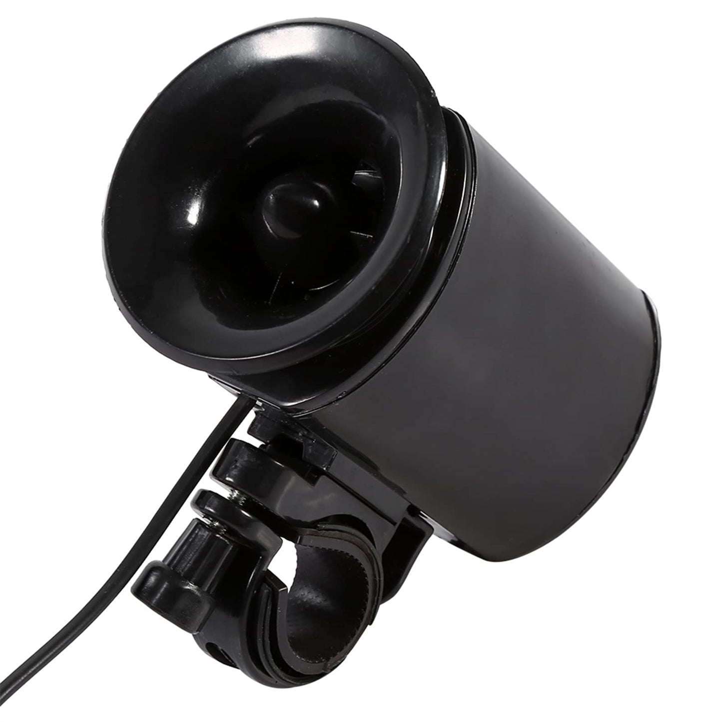 Natudeco 6-Loud Bike Rings Bell Sound Electronic Horn Bell Rings Bell Alarm Speaker Quick Release Bike Bell Electric Bike Bell with Black for Bicycle Handlebar Accessory