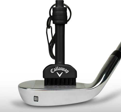 Callaway Golf Mini-Mag Magnetic Club Brush - Compact Groove Cleaner with Detachable Magnet & Durable Bristles