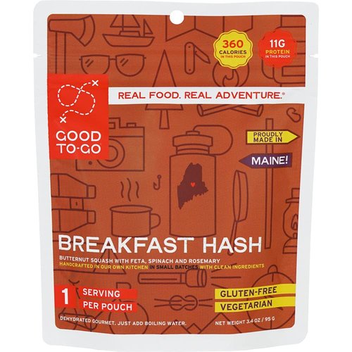 Good To-Go Breakfast Hash - Dehydrated Camping & Backpacking Meal | Just Add Water | Single Serving