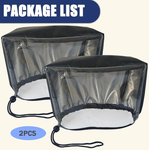 Ajqxh 2PCS Golf Cart Touchscreen Cover with Touchable Function,Waterproof,Washable and Reusable Touchscreen Covers for Golf Cart