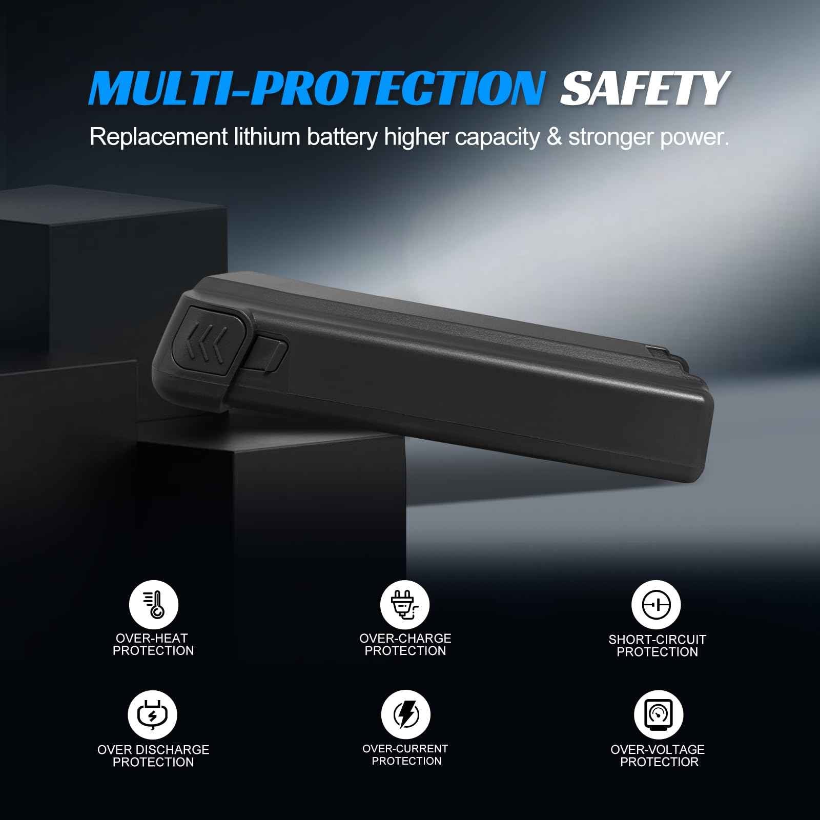 BooNer Battery for Bissell PowerClean FurGuard & FurFinder Cordless Vacuum, Replacement for Battery Model 4143,4141, Compatible wtih Bissell PowerClean Series Vacuum Model 4039,4052,4173,etc (Gray)