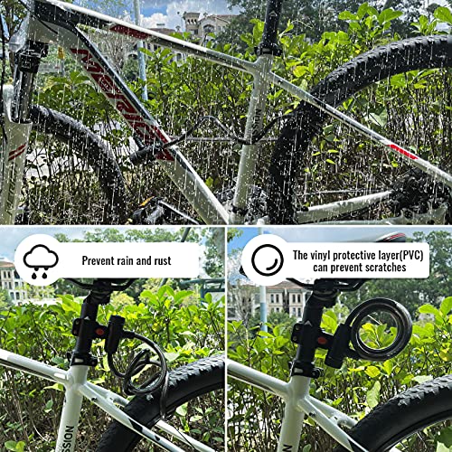4ft Bike Cable Lock - 1/2 Inch Thick with 2 Keys