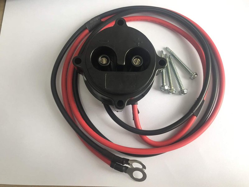 BeAcc Golf Cart Receptable Compatible Yamaha Golf Cart MAC DC Charger Receptacle with Wires Fits Yamaha Electric G19/22 48-Volt Replaces# JR1-H6181-02-00