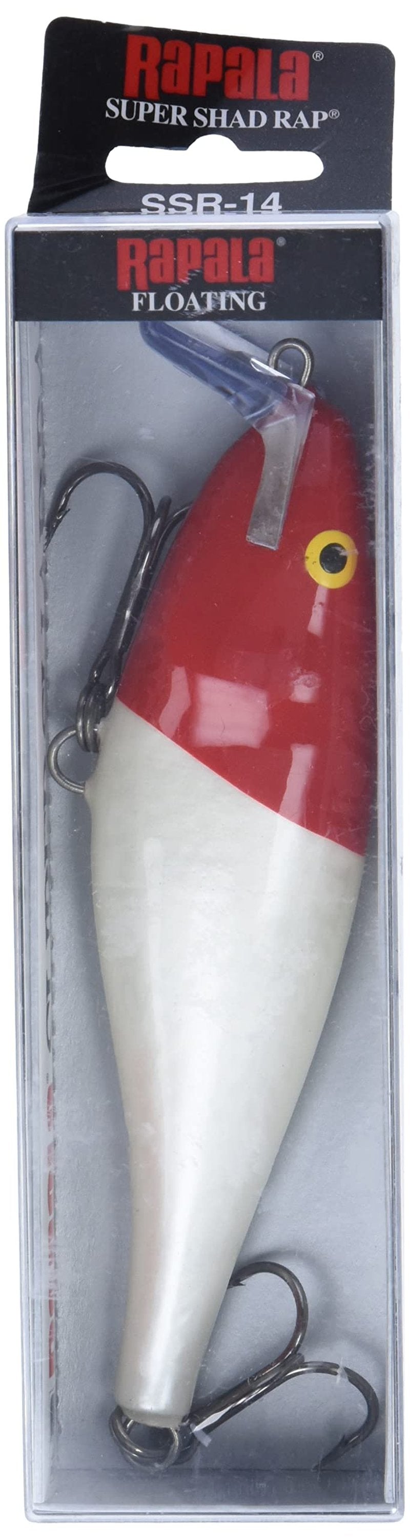 Rapala Super Shad Rap 14 Fishing lure, 5.5-Inch, Redhead