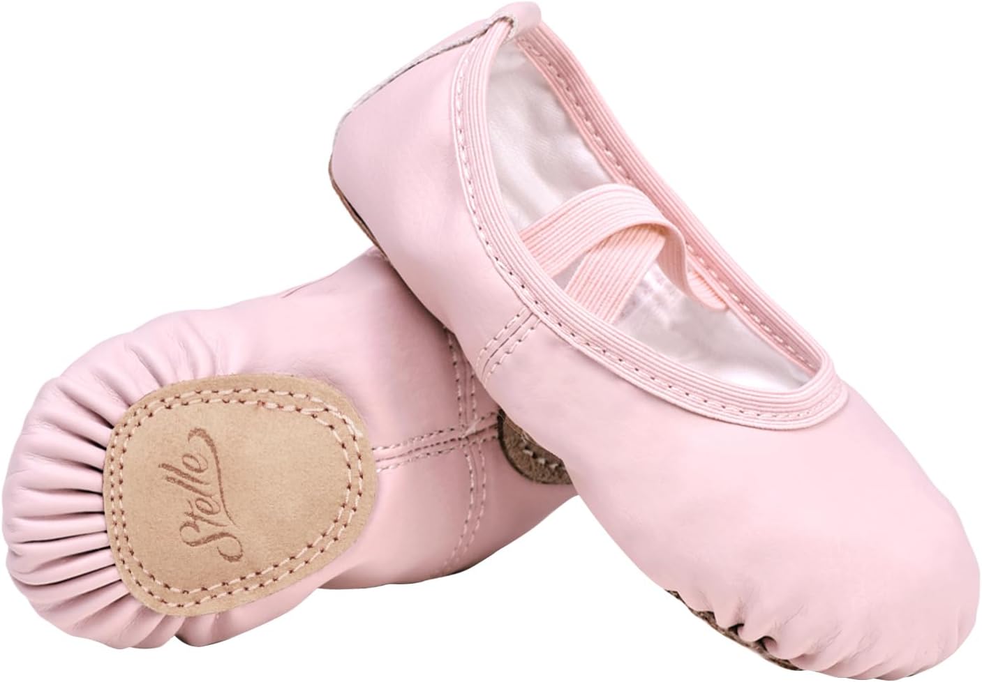 Stelle Ballet Shoes - Soft Leather Toddler Ballet Slippers for Girls & Boys | Sizes Available