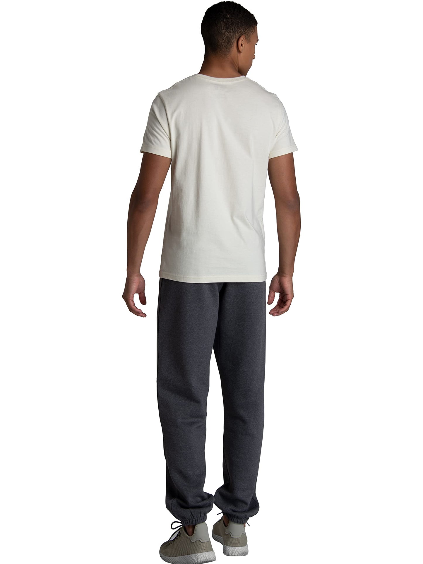 Fruit of the Loom Men's Crafted Comfort Fleece Sweatshirts, Hoodies, & Sweatpants, Super Soft Cotton Blend, Sweatpants - Charcoal Heather, X-Large