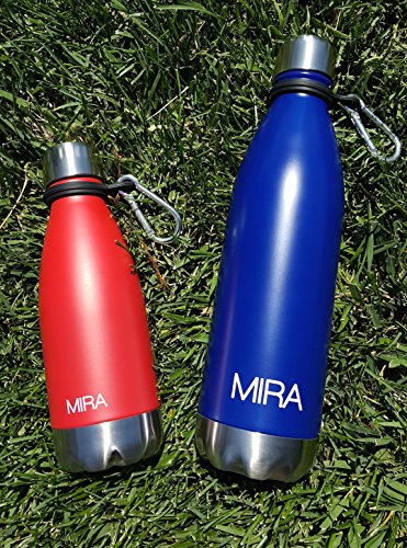 Silicone Water Bottle Carrier with Carabiner Clip - Fits 12oz-25oz - Black