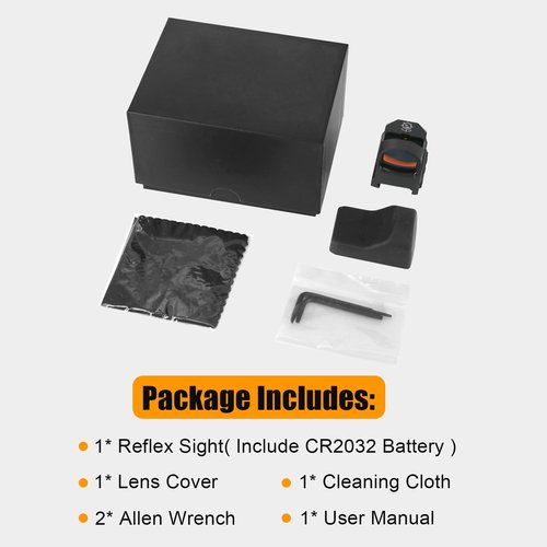 BZTAC Durable Lightweight Compact Parallax Free Waterproof Fogproof Shock Resistant Aluminum Adjustable Idle Auto-Off 4 Post Mount for Rifles, Shotguns 2MOA 20mm Picatinny Rail Red Dot Sight