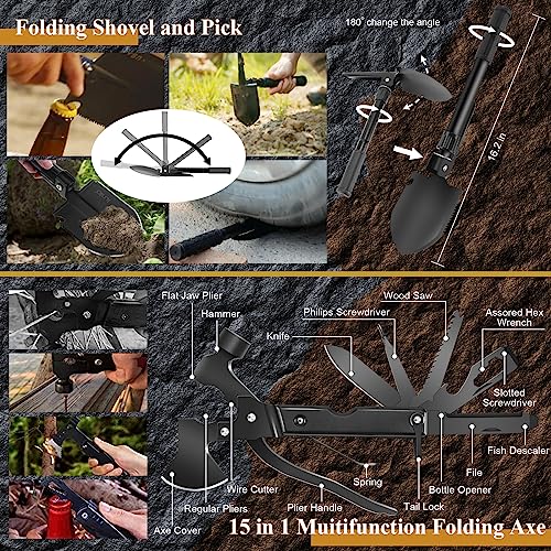 Abpir 318-Piece Emergency Survival Kit with First Aid & Camping Gear