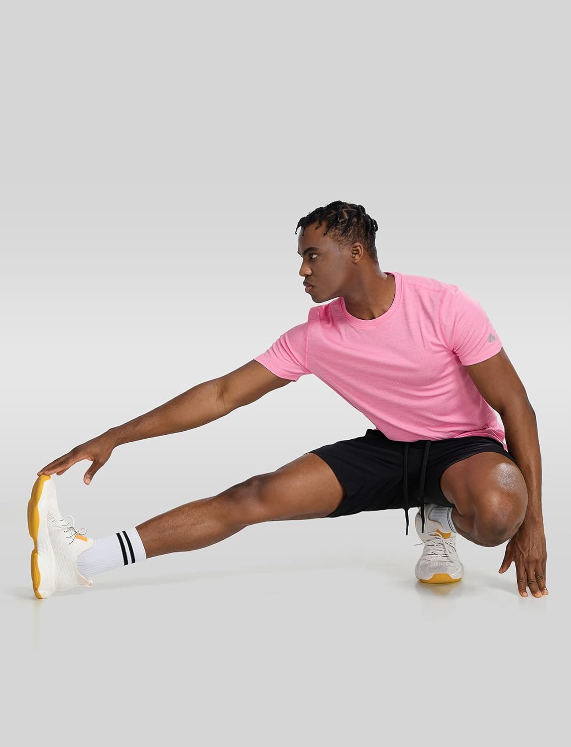 Zengjo Men's Moisture-Wicking Athletic Shirt - Quick-Dry Gym T-Shirt for Workouts