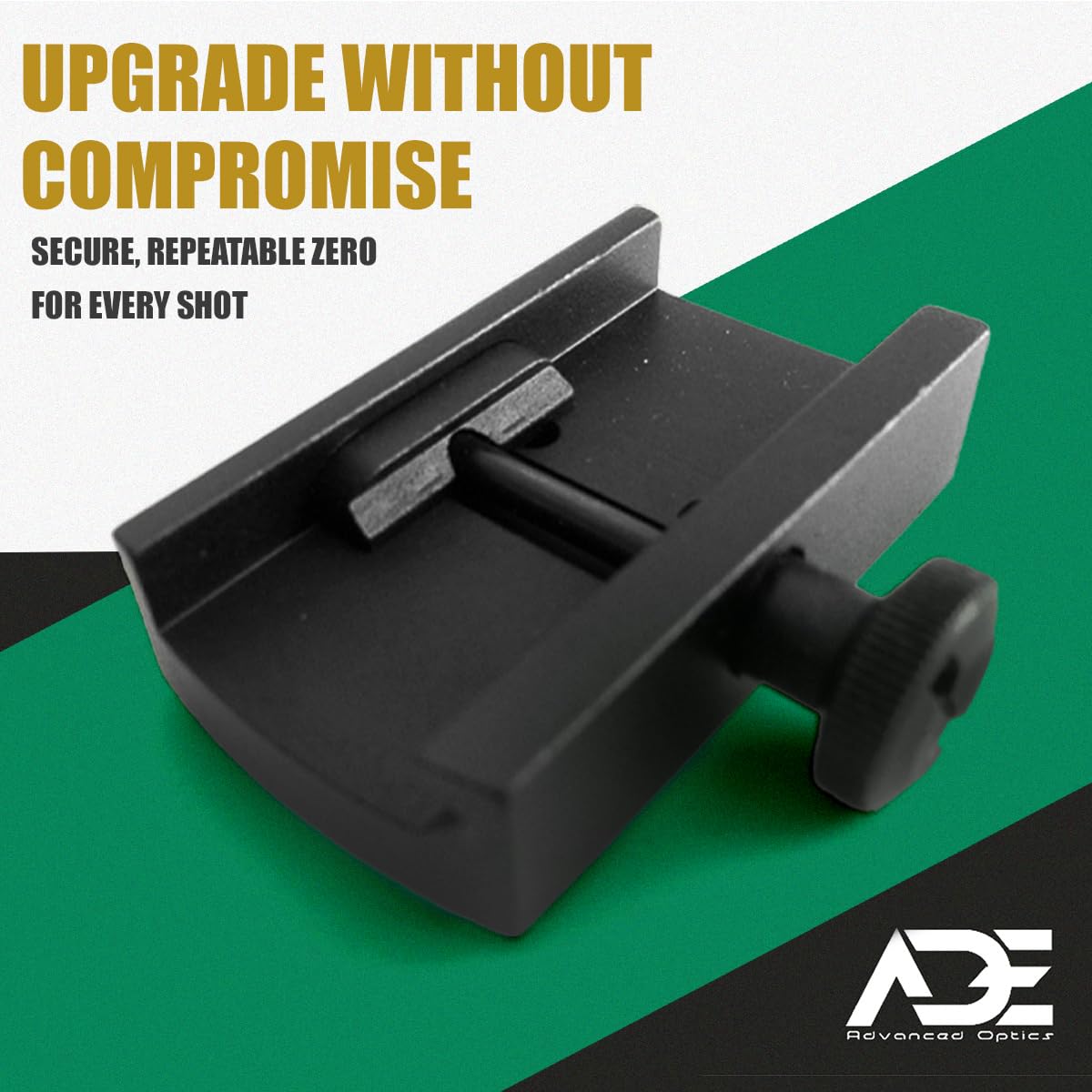 Ade Advanced Optics Picatinny Mounting Plate Adapter - Compatible with Doctor, Burris Fastfire, Vortex Venom/Viper, Meopta, Insight, Eotech MRDS, Sightmark Mini Shot Red Dot Sights