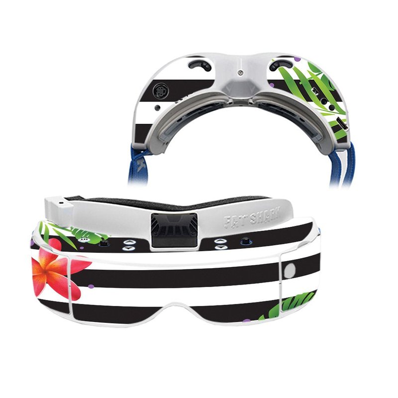 MightySkins Skin Compatible with Fat Shark Dominator V3 - Tropical Stripes | Protective, Durable, and Unique Vinyl Decal wrap Cover | Easy to Apply, Remove, and Change Styles | Made in The USA