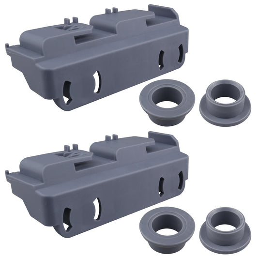 2 Pack WD28X27241 Dishwasher Lower Rack Wheels and Carrier Kit Replacement Part Compatible with GE Dishwasher Baskets Roller Assembly L and R Side,Replaces for WD12X10439 WD12X10438 WD12X10446