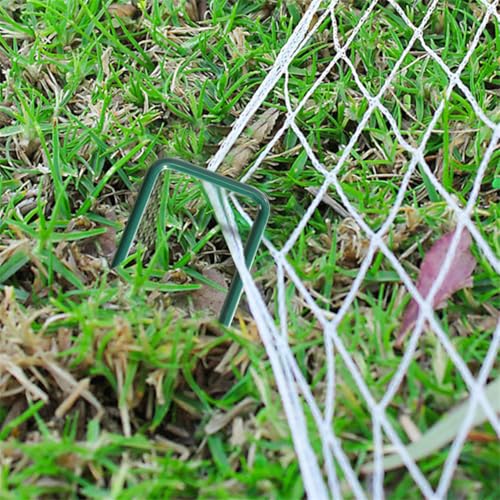 Heavy Duty Garden Stakes - 20 Pack U-Shaped Lawn Pins, 6 Inch
