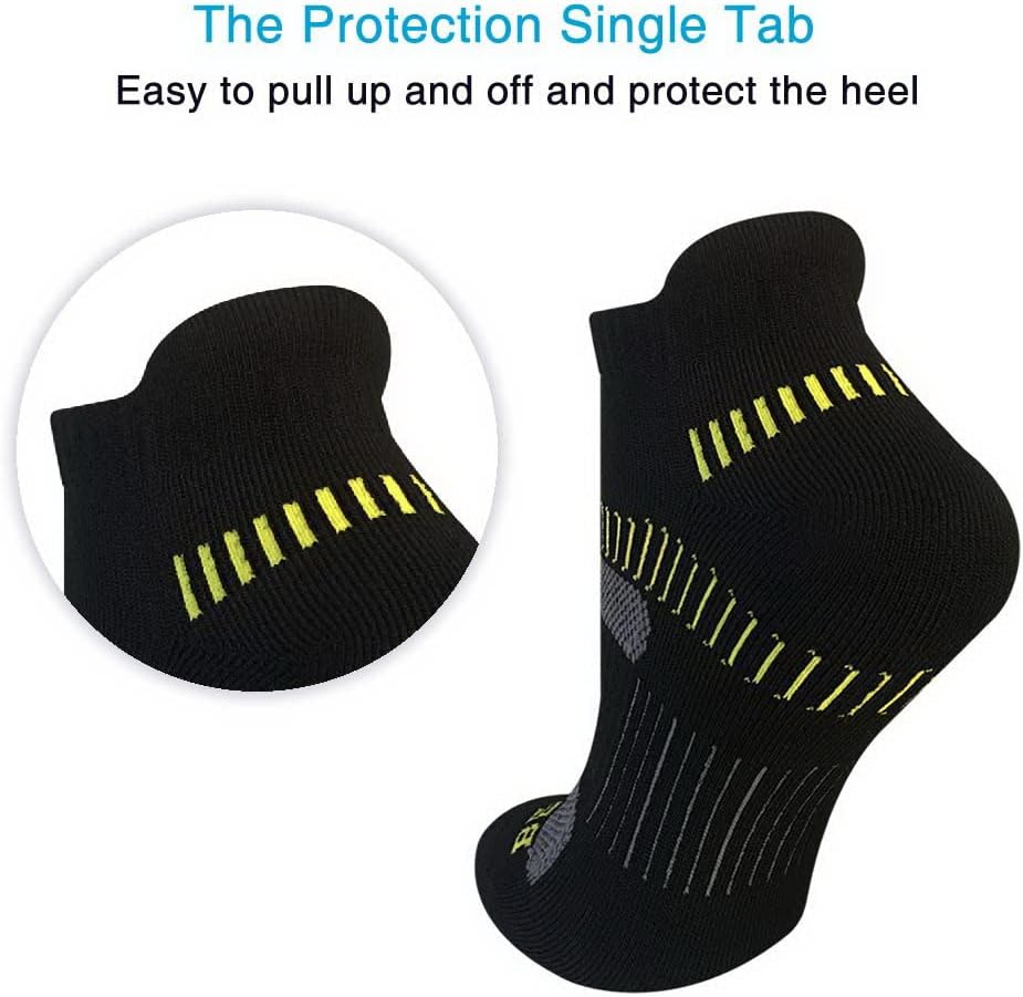 BERING Women's Cushioned Ankle Running Socks - 6 Pairs for Ultimate Comfort and Support