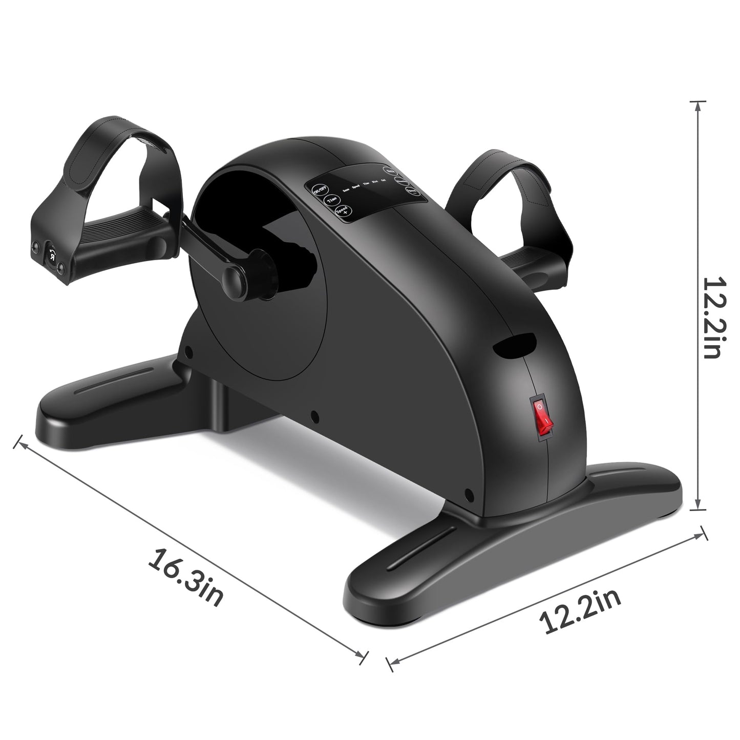Under Desk Elliptical Machine, Ellipse Leg Exerciser as Seen on TV, Electric Pedal Exercicser,12 Speeds Low Impact Elliptical Leg Exercise Machine for Seniors