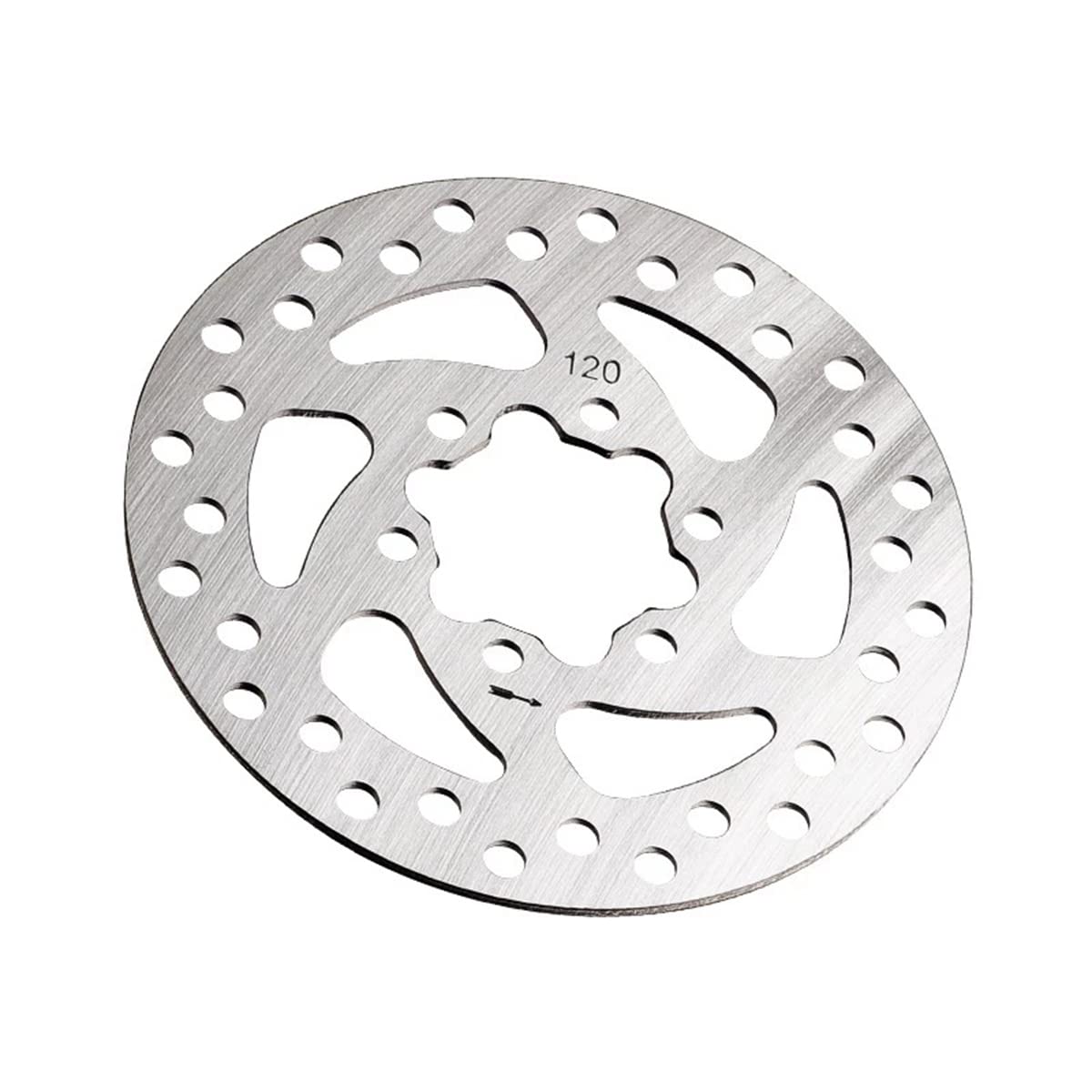 RidTianTek Stainless Steel Brake Disc with 6 Holes Disc Brake Piece Rotor 120mm for Electric Scooter Brake Pads Brake Accessories