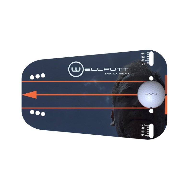WELLPUTT - Wellvision Putting Mirror - Ultra Thin One Piece Stainless Steel Training Aid