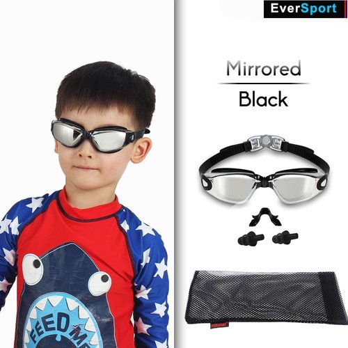 EverSport Swim Goggles - Anti-Fog Design for Adults & Kids | Pack of 2 for Enhanced Clarity