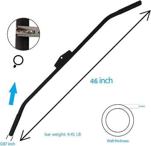 Lat Pulldown Bar by [Brand Name] - 29/39/48 Inch Wide Grip with Non-Slip Handle for Home Gym Training