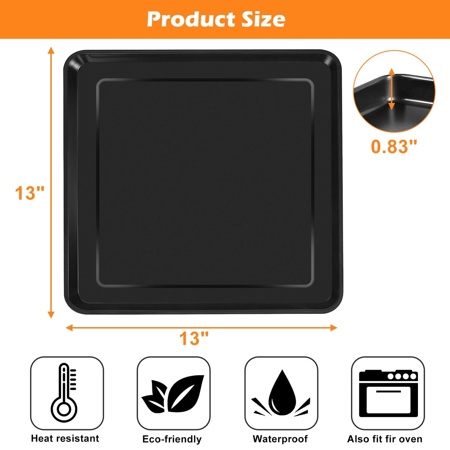 Air Fryer Grill Pan for Ninja Foodi SP101 Digital Air Fryer Countertop Oven, 13 * 13'' Air Fryer Grill Plate Crisper Plate Rack Accessories Replacement Parts Tray for Ninja Foodi SP100 SP1001C SP201
