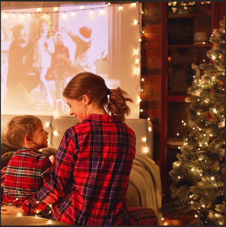 Flechllary 100 LED Christmas String Lights, 39FT Indoor Lights Plug-in with 8 Modes & Timer & Memory Function, Waterproof Christmas Lights Outdoor for Holiday Party Christmas Tree Decor