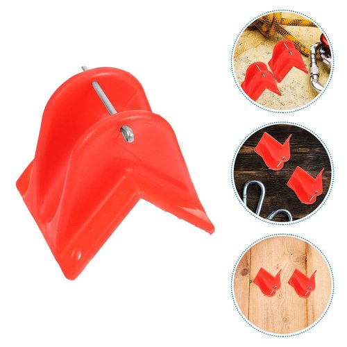 Housoutil Climbing Rope Edge Protector 4-Pack Angle Guard for Outdoor Rappelling and Mountaineering Safety Gear Lightweight 2.67X2.51X2.36 Inch Durable Rope Protector for Camping
